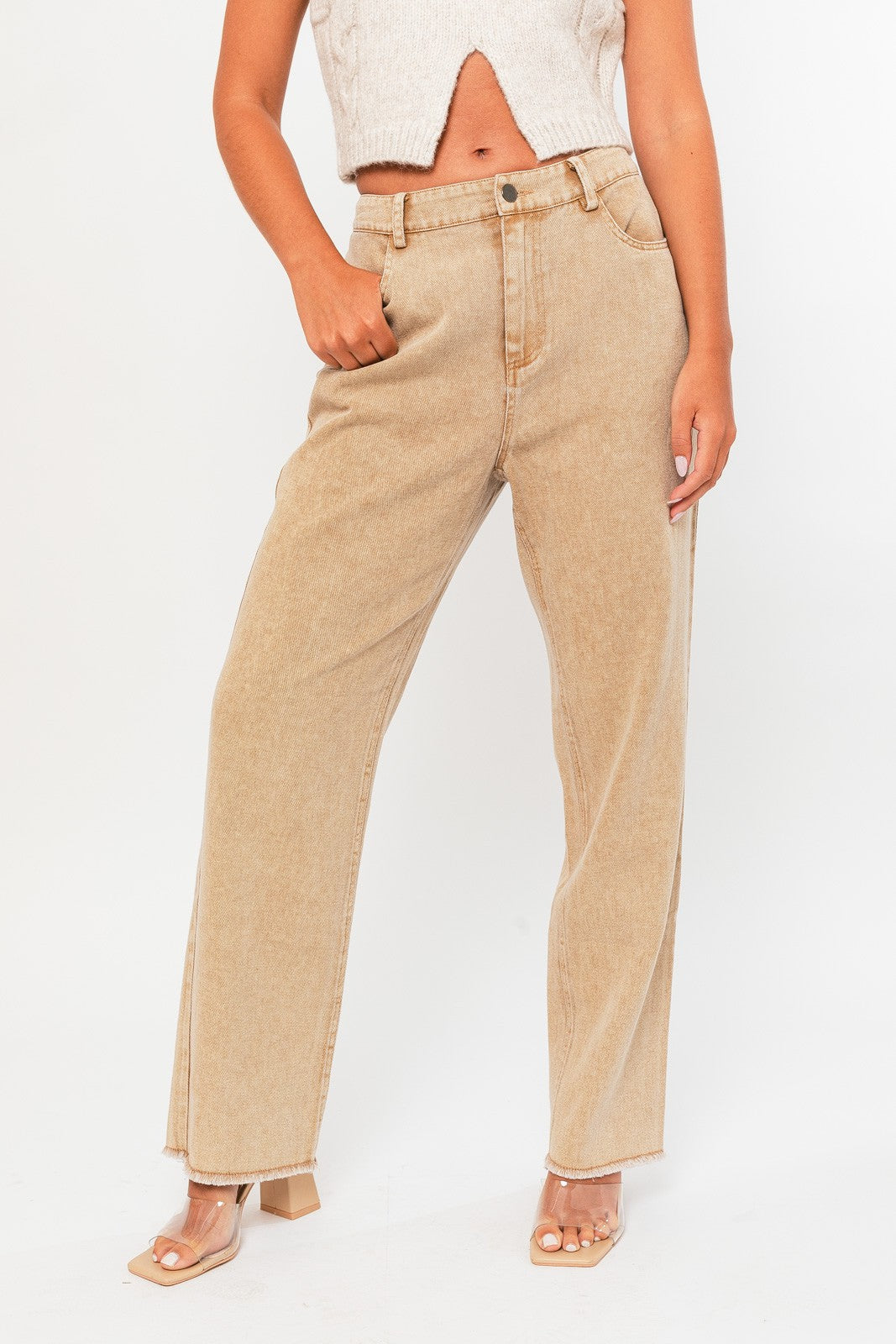 Twill Trousers - Tan