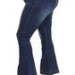 Cher Flare Plus Pull on Jeans - Dark Denim ONLY ONE 3XL LEFT